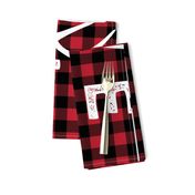 MINKY layout - You are so deerly loved - buffalo plaid