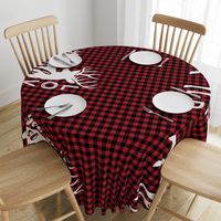 MINKY layout - You are so deerly loved - buffalo plaid