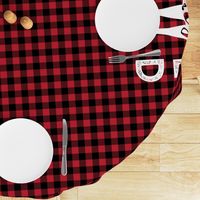 MINKY layout - You are so deerly loved - buffalo plaid