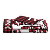 MINKY layout - You are so deerly loved - buffalo plaid