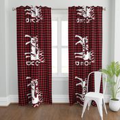 MINKY layout - You are so deerly loved - buffalo plaid