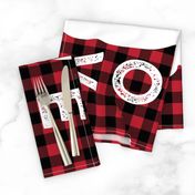 MINKY layout - You are so deerly loved - buffalo plaid