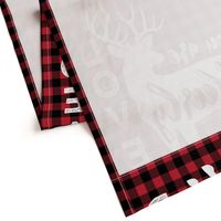 27"  layout - You are so deerly loved - buffalo plaid