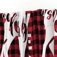 27"  layout - You are so deerly loved - buffalo plaid