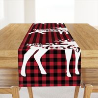 27"  layout - You are so deerly loved - buffalo plaid