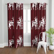 27"  layout - You are so deerly loved - buffalo plaid