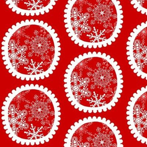 Christmas Howdy: Snowflake Circles