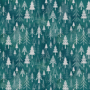 Christmas tree mix in arctic blues