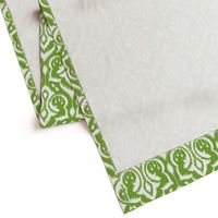 Ikat Damask - Mistletoe Green