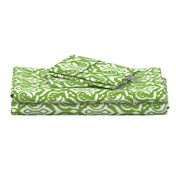 Ikat Damask - Mistletoe Green