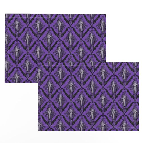 Brians Damask - royal purple