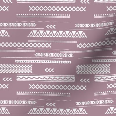 Modern aztec ethnic tribal patchwork indian summer abstract fabric violet SMALL