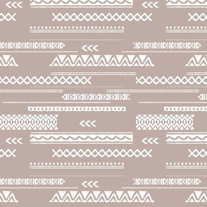 Modern aztec ethnic tribal patchwork indian summer abstract fabric beige Small