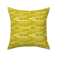 Modern aztec ethnic tribal patchwork indian summer abstract fabric Mustard yellow SMALL