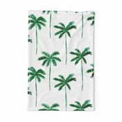 (jumbo scale) watercolor palm tree - green