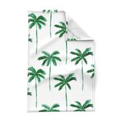 (jumbo scale) watercolor palm tree - green