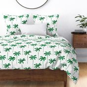 (jumbo scale) watercolor palm tree - green