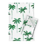 (jumbo scale) watercolor palm tree - green