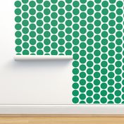 Christmas Howdy: Green Polka Dot On White