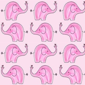 Small Pink Two Way Elephants - 2nd Version 