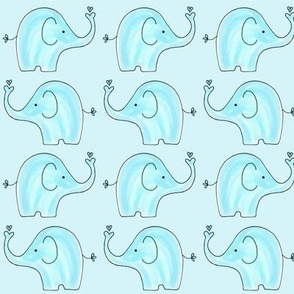 Small Aqua Two Way Elephants