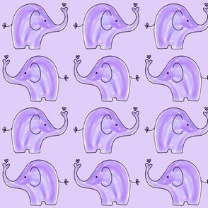 Small Purple Two Way Elephants