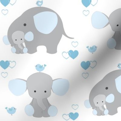 Elephant Nursery Blue Boy