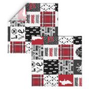 Firefighter Faux Quilt (Vertical)