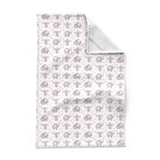 Elephant Pink Floral Girl Nursery 