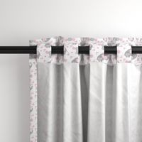 Elephant Pink Floral Girl Nursery 