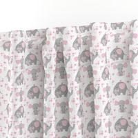 Elephant Pink Floral Girl Nursery 