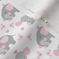 Elephant Pink Floral Girl Nursery 