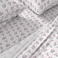 Elephant Pink Floral Girl Nursery 