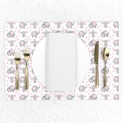 Elephant Pink Floral Girl Nursery 