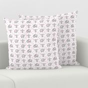 Elephant Pink Floral Girl Nursery 