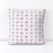 Elephant Pink Floral Girl Nursery 