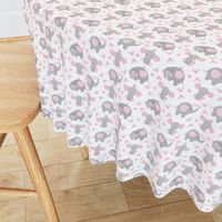 Elephant Pink Floral Girl Nursery 