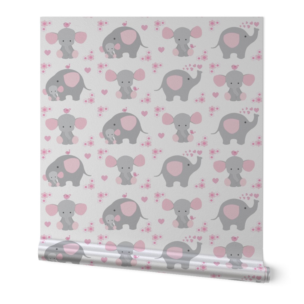 Elephant Nursery Pink Girl