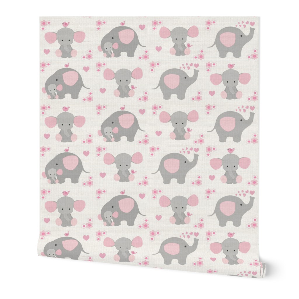 Elephant Nursery Pink Girl