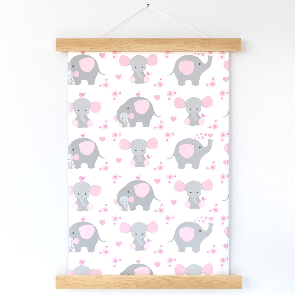 Elephant Nursery Pink Girl