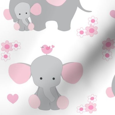 Elephant Nursery Pink Girl