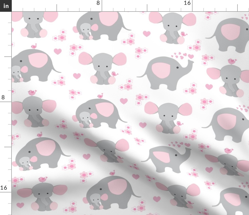 Elephant Nursery Pink Girl