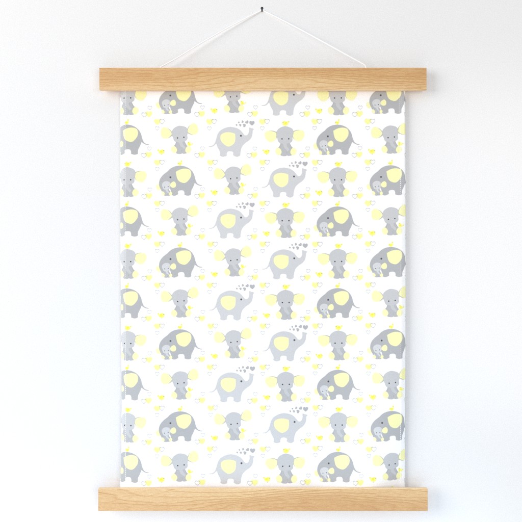 Elephant Nursery Yellow Neutral