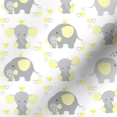 Elephant Nursery Yellow Neutral