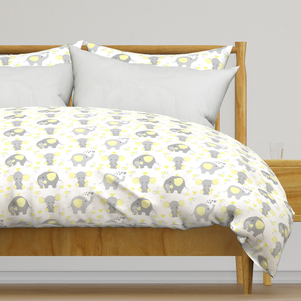 Elephant Nursery Yellow Neutral 