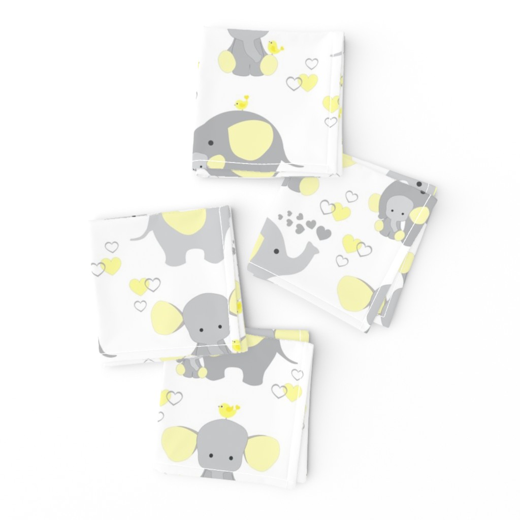 Elephant Nursery Yellow Neutral 