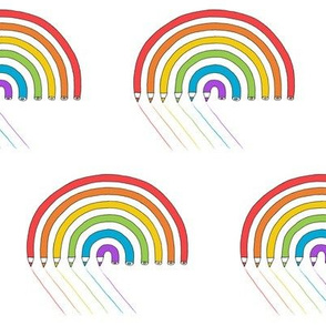 pencil rainbow