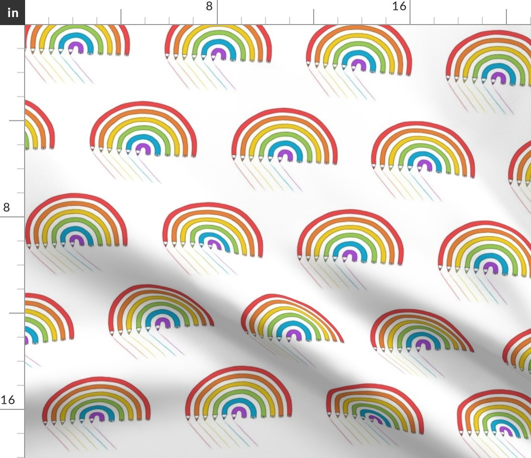 pencil rainbow