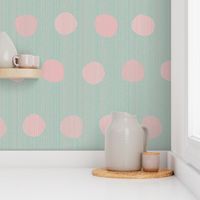 dots-rosebud pink n gray mint