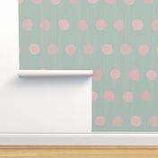 dots-rosebud pink n gray mint